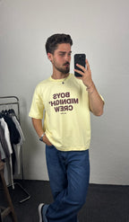 Sarı Boys Crew Boxy Fit T-shirt
