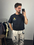 Siyah Paris-France Oversize T-shirt