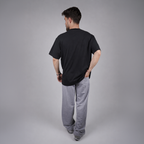 Siyah Yazı Baskılı Oversize T-shirt