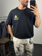 Siyah Paris-France Oversize T-shirt