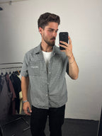 Haki Ekose Boxy Fit Gömlek