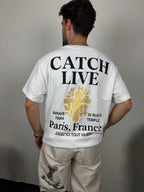 Beyaz Paris-France Oversize Tshirt