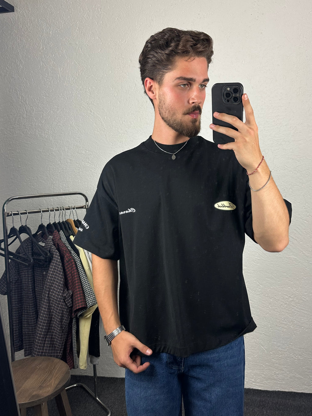 Siyah Character Analysıs Boxy Fit T-shirt