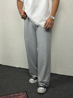 Gri Flare Paça Basic Eşofman