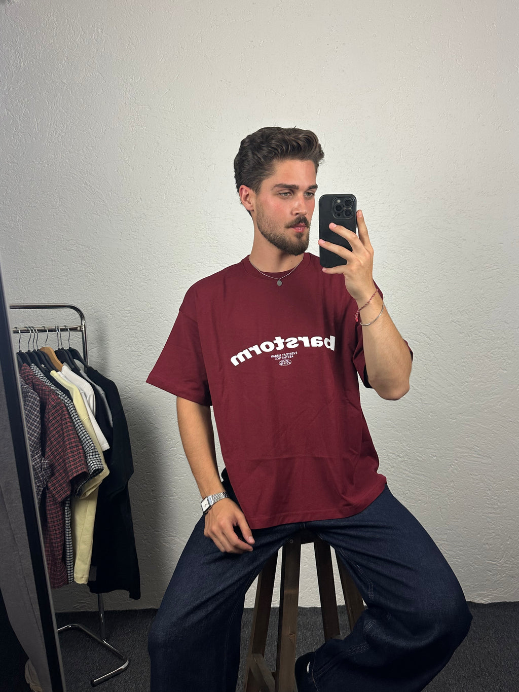 Bordo Bar Storm Boxy Fit T-shirt
