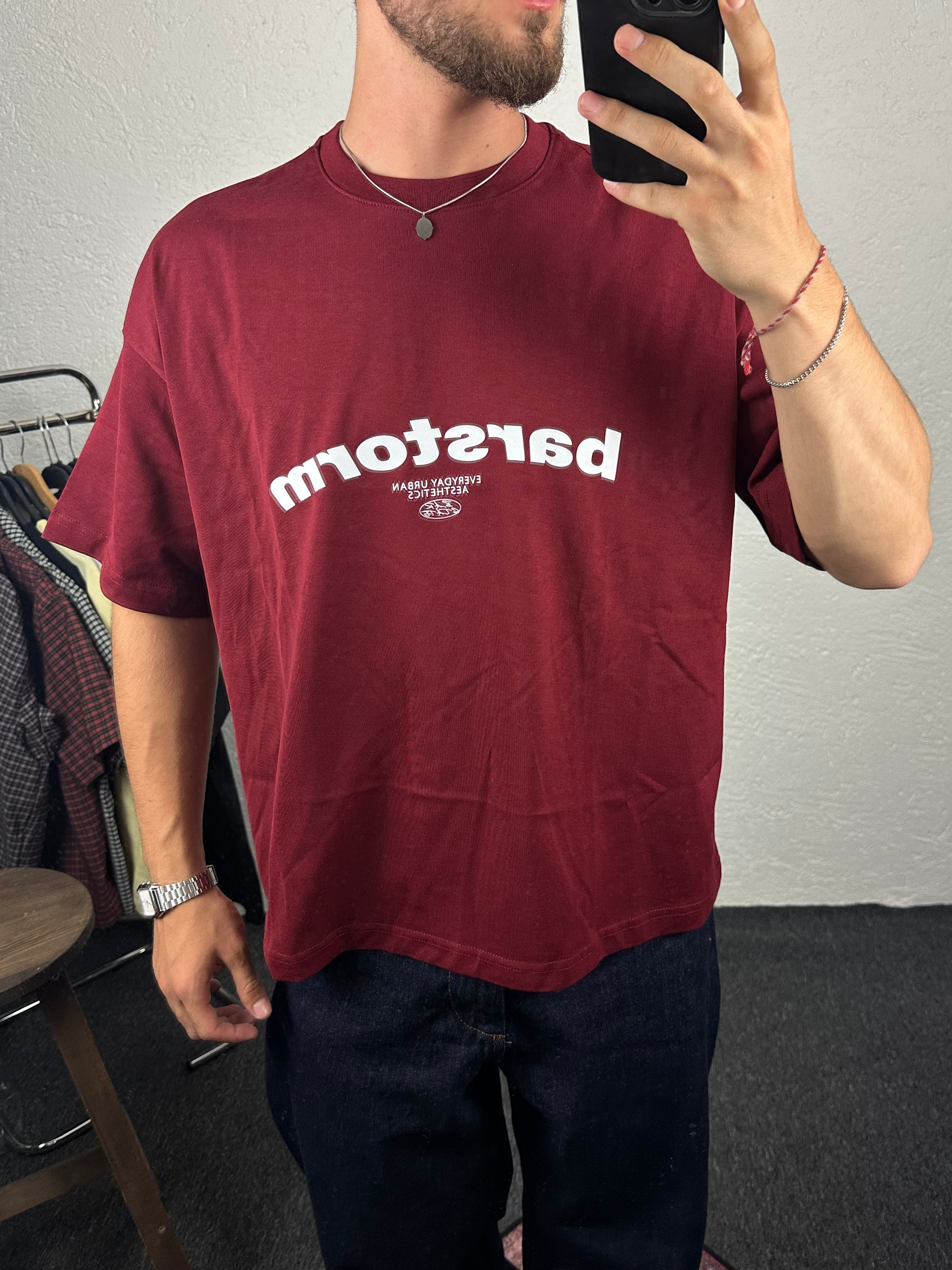 Bordo Bar Storm Boxy Fit T-shirt