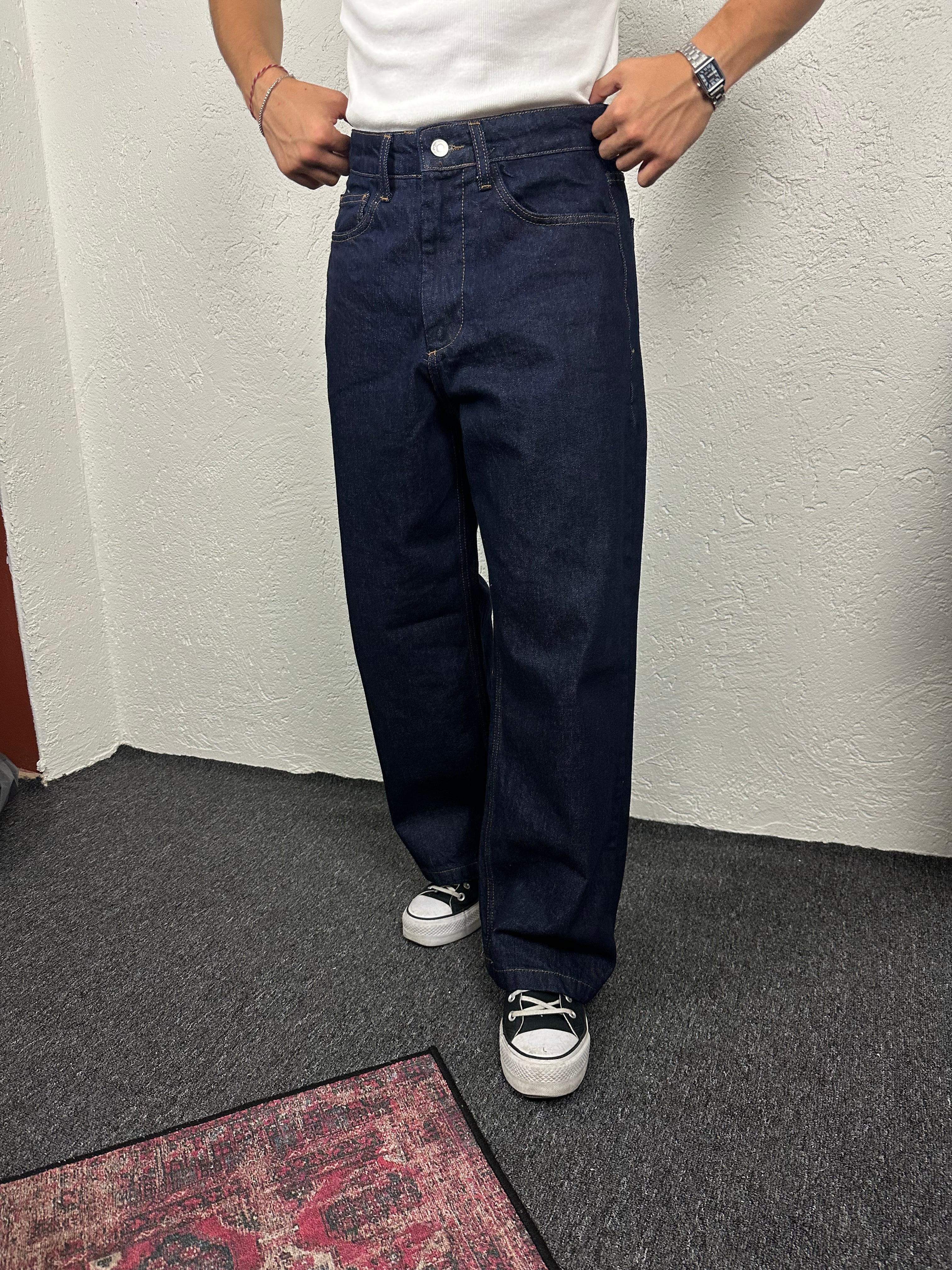 Koyu Lacivert Baggy Pantolon