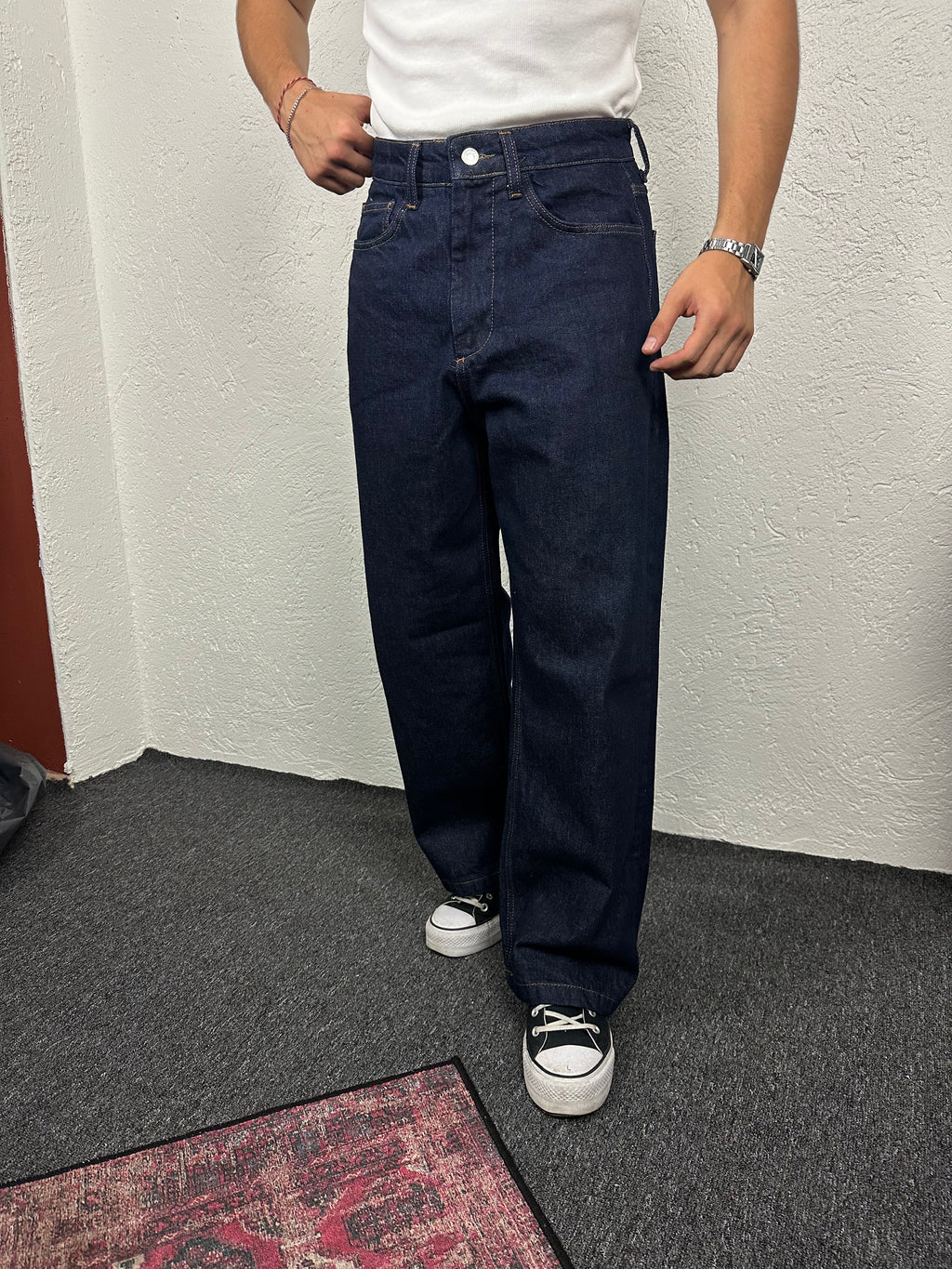 Koyu Lacivert Baggy Pantolon