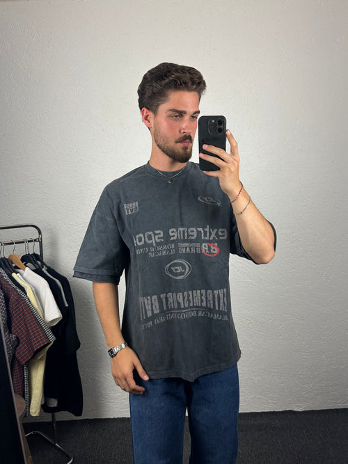 Antrasit Extreme Sport Oversize T-shirt