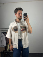 Escabe Baskılı Oversize Gömlek
