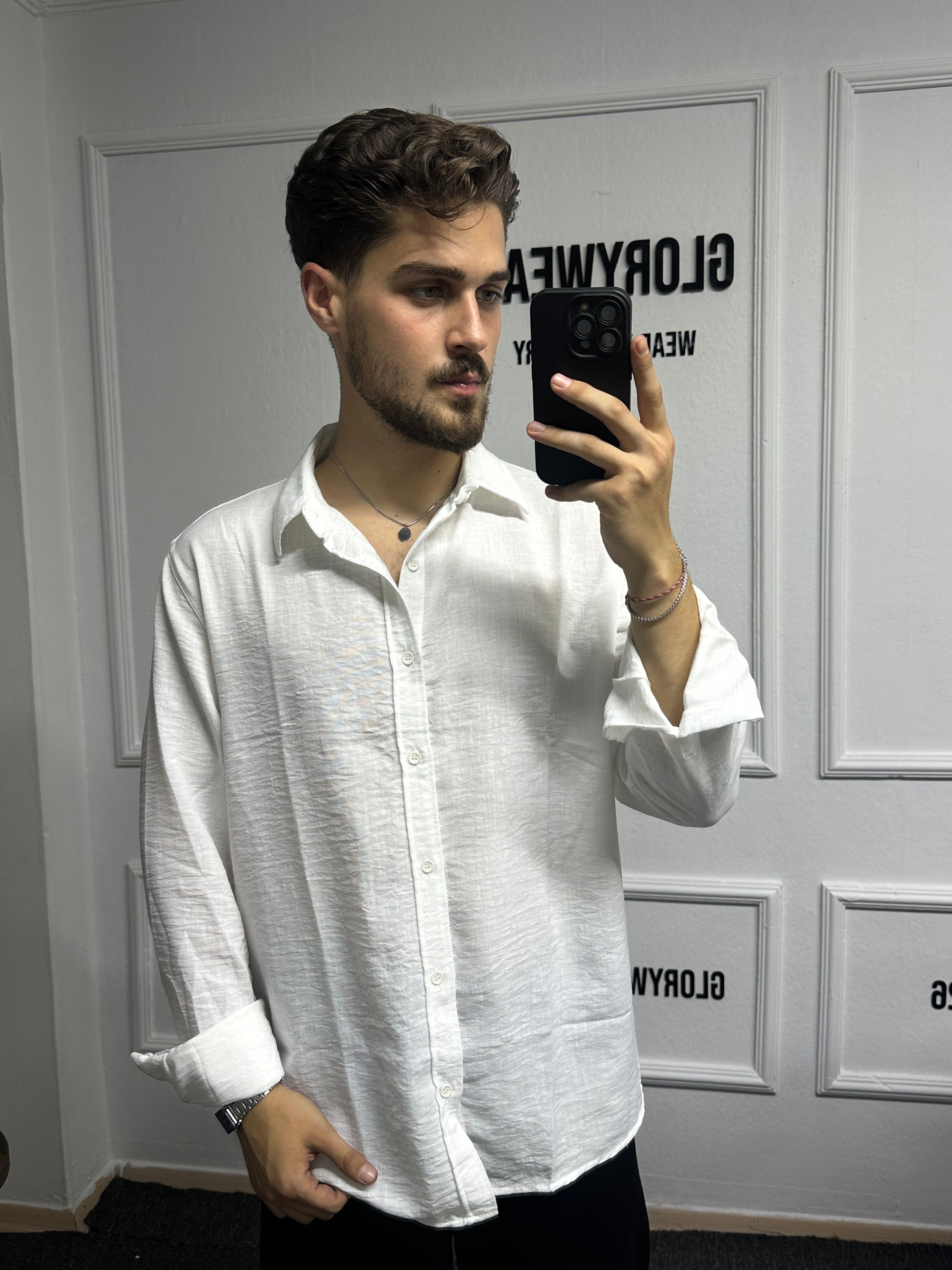 Beyaz Basic Gömlek