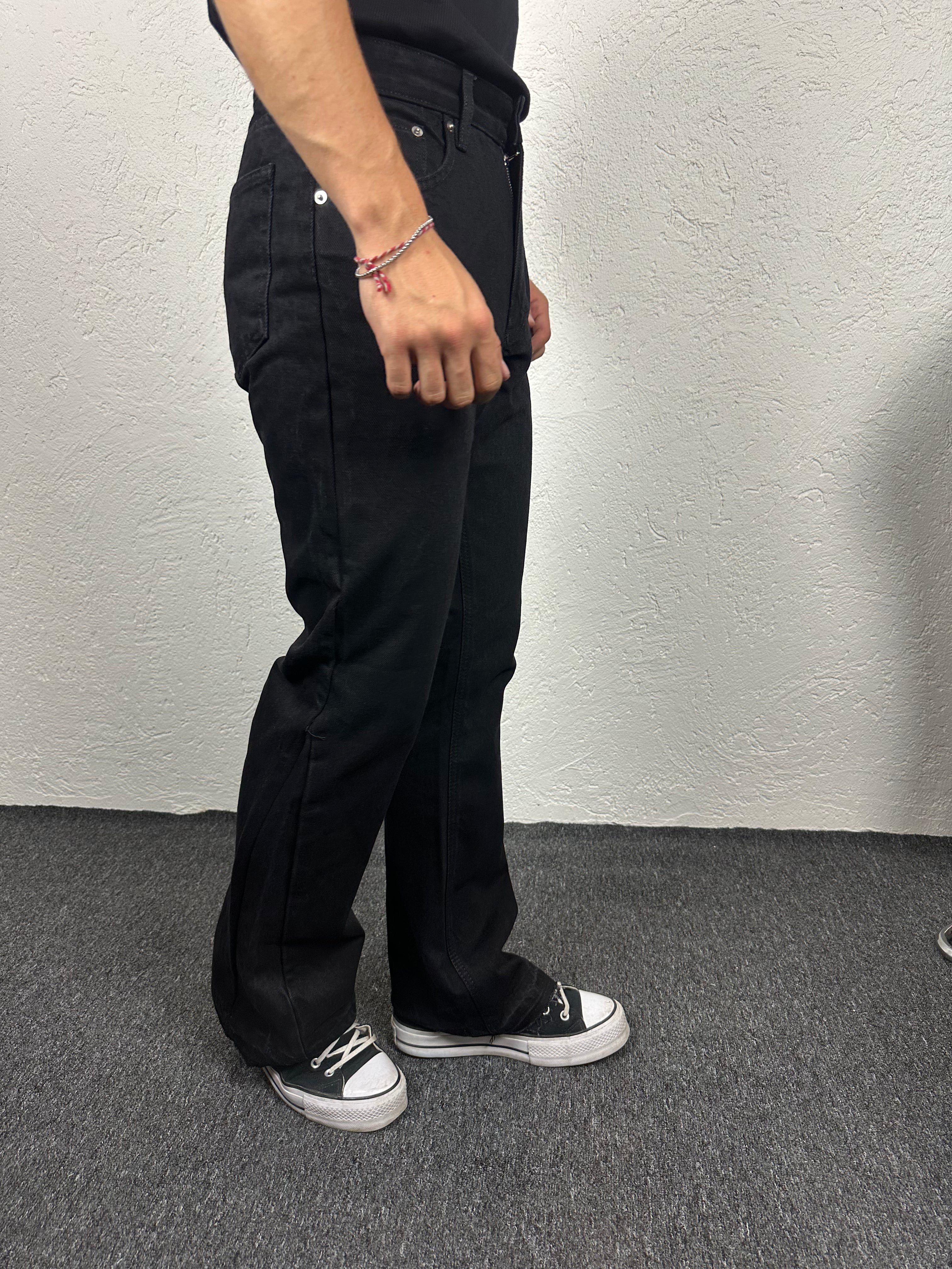 Siyah Flare Paça Pantolon