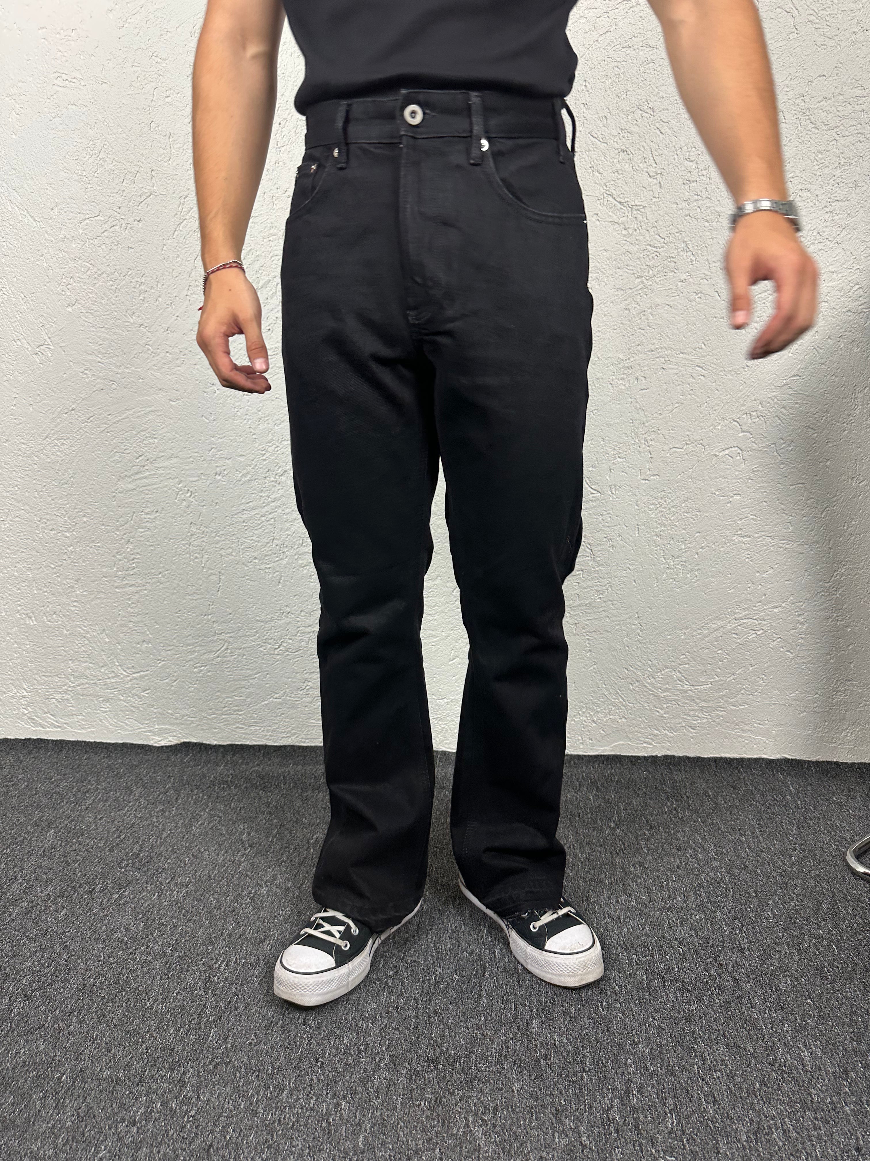 Siyah Flare Paça Pantolon