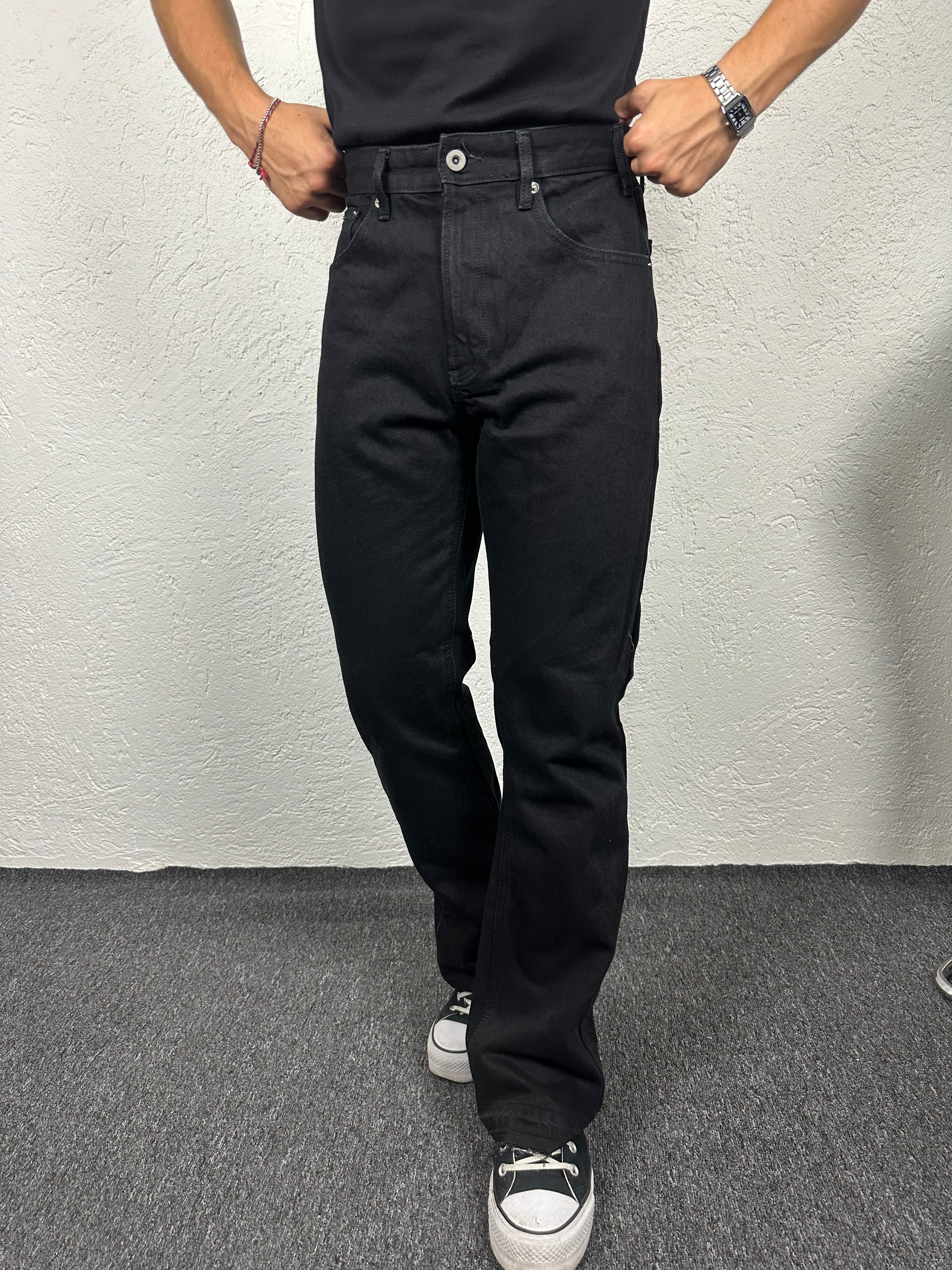 Siyah Flare Paça Pantolon