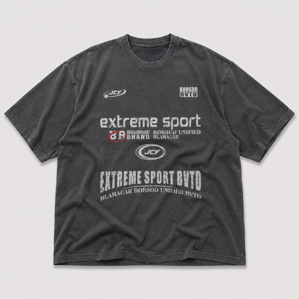 Extreme Sport Gri T-Shirt