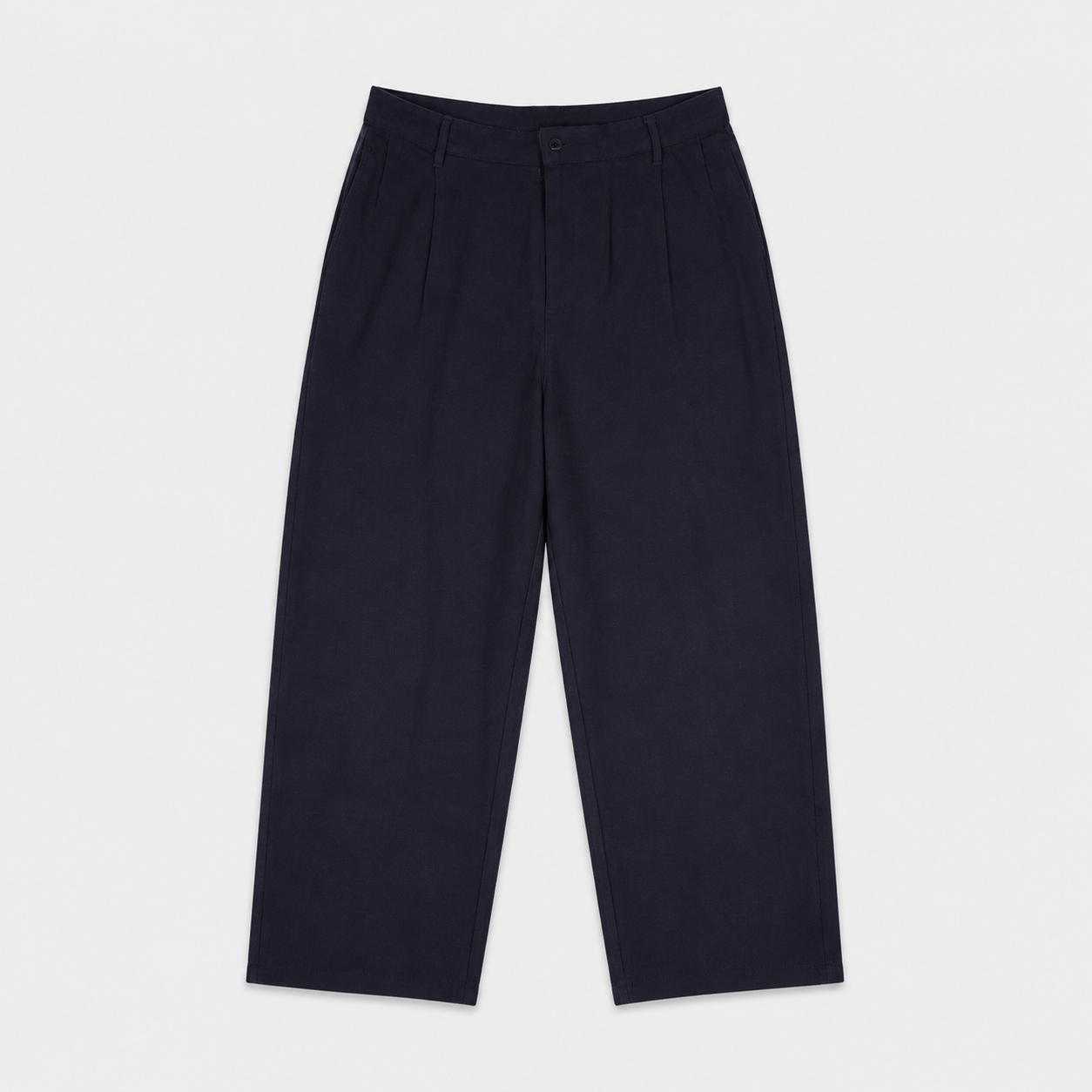 Lacivert Keten Baggy pantolon