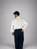 Lacivert Keten Baggy pantolon