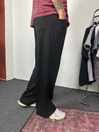 Siyah Flare Paça Basic Eşofman