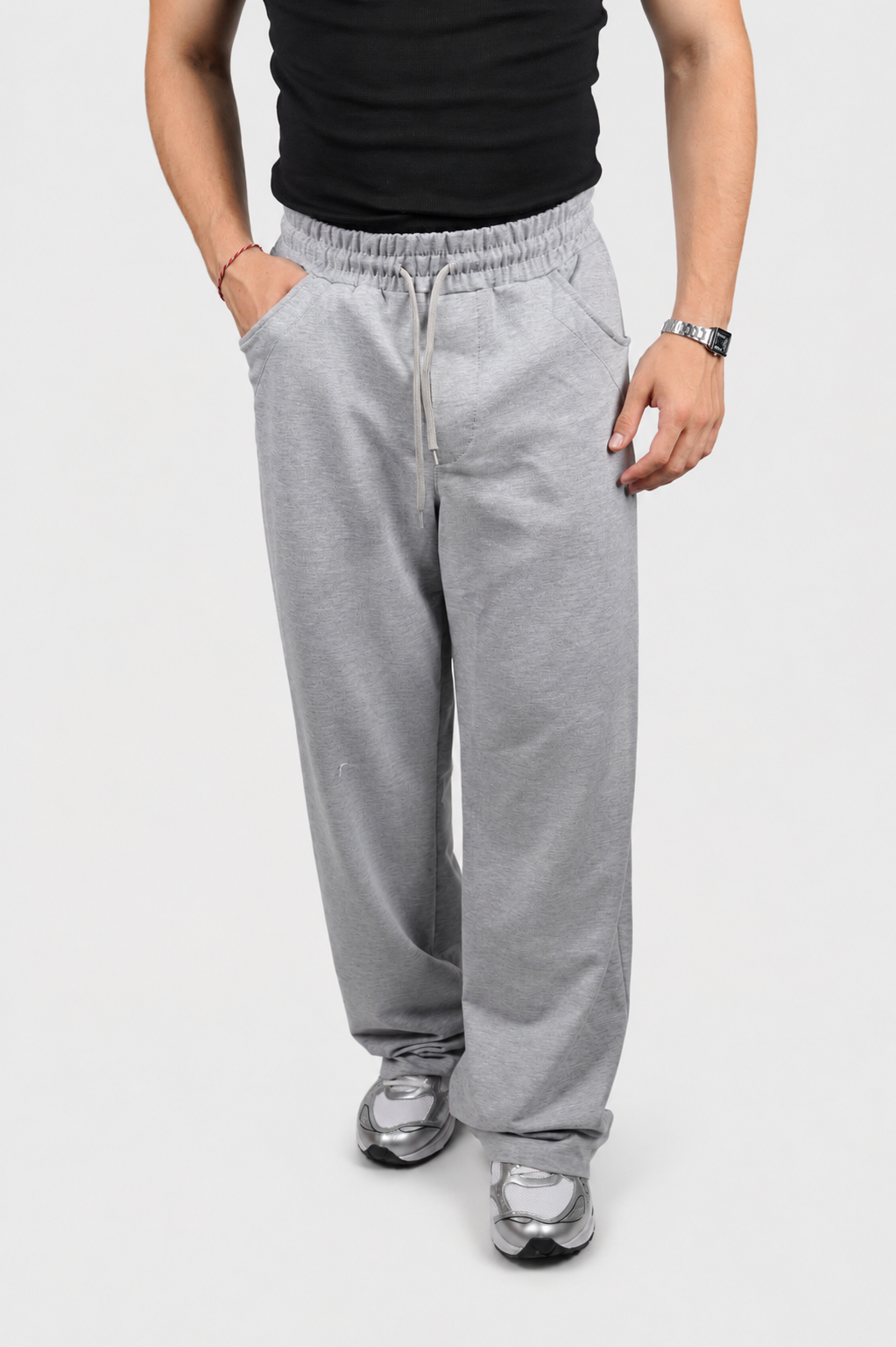 Flare Paça Basic Gri Eşofman