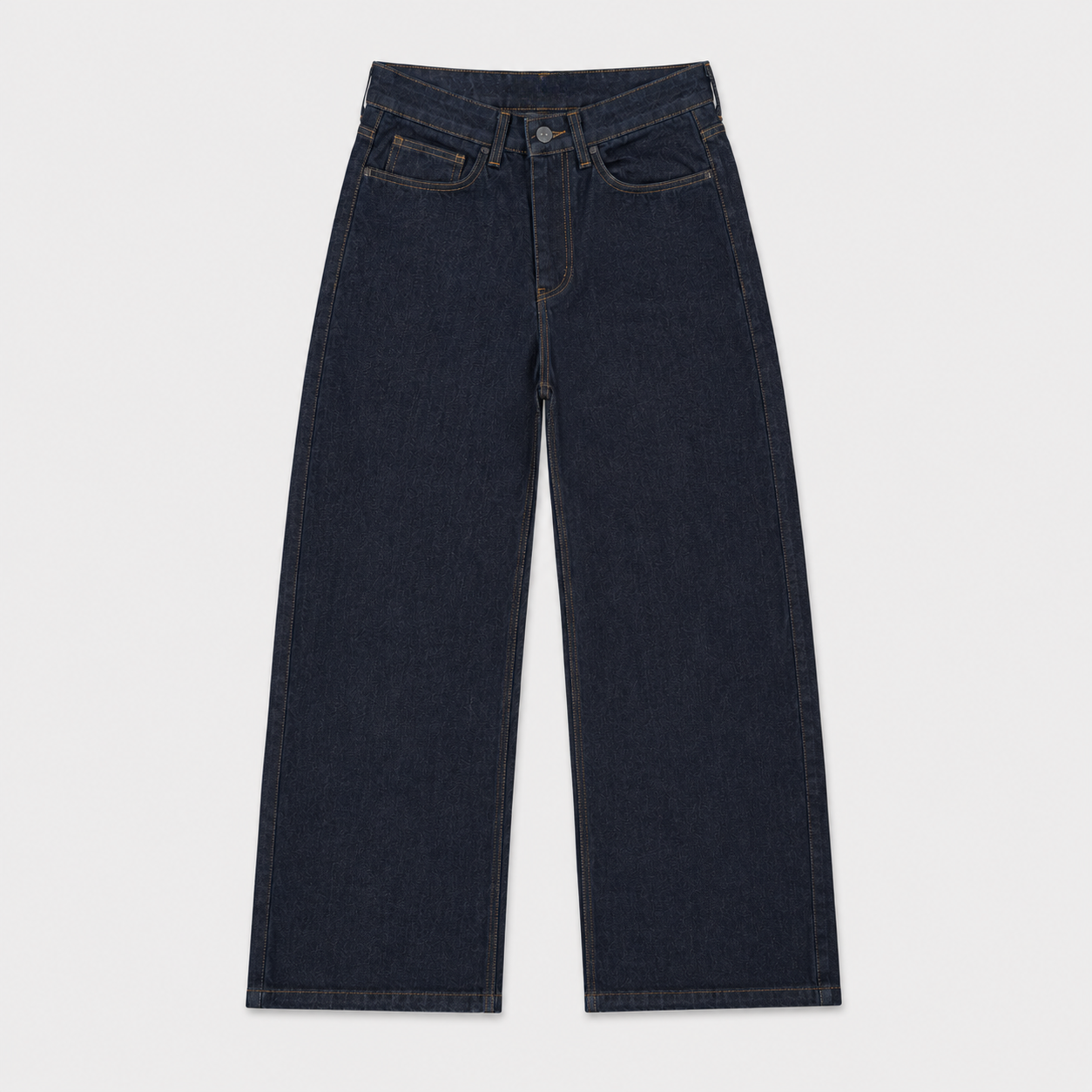 Koyu Lacivert Baggy Denim