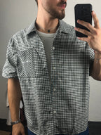 Haki Ekose Boxy Fit Gömlek